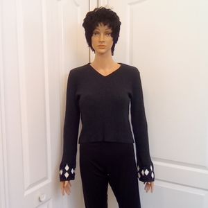 Croped Sweater Size S by Greatest American Sweater